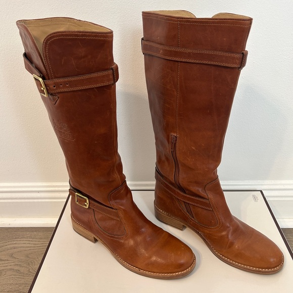 Coach Boots Whitley Q356 High W Boots in Whiskey - Size 8.5M (with original box) - Picture 3 of 16